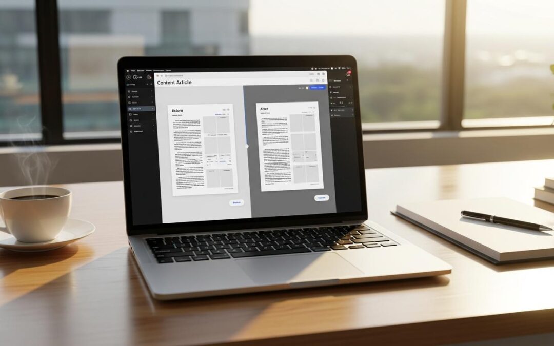 Comment l&rsquo;IA peut améliorer vos articles existants sans tout réécrire de zéro