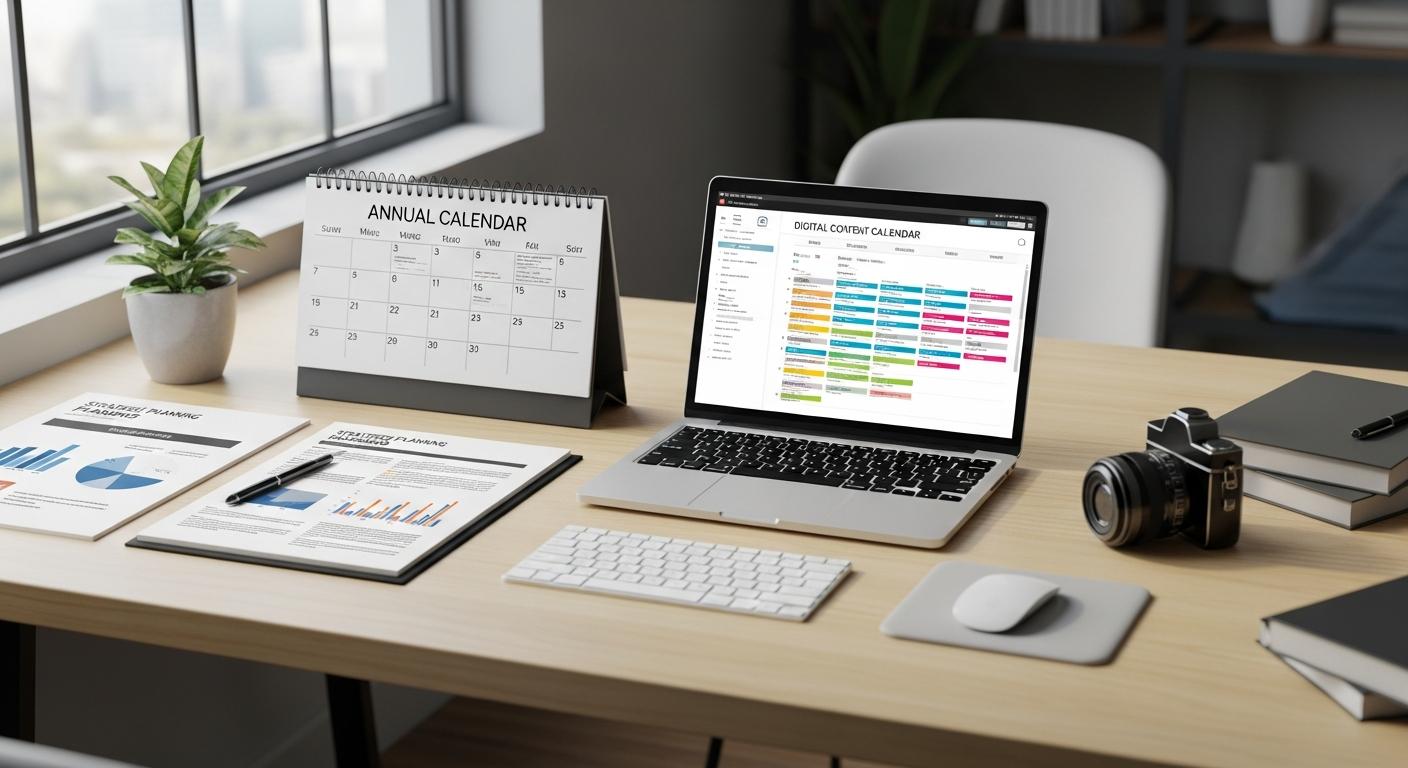 Comment planifier votre production de contenu sur 12 mois sans vous épuiser